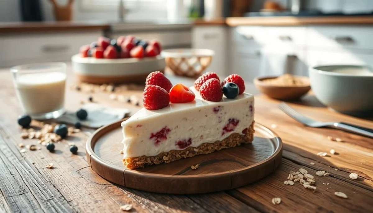 Greek Yogurt and Protein Powder Cheesecake Recipe