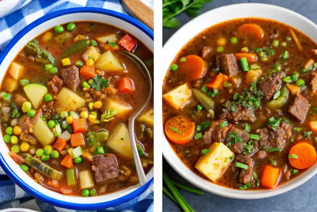 delicious vegetable beef soup recipe