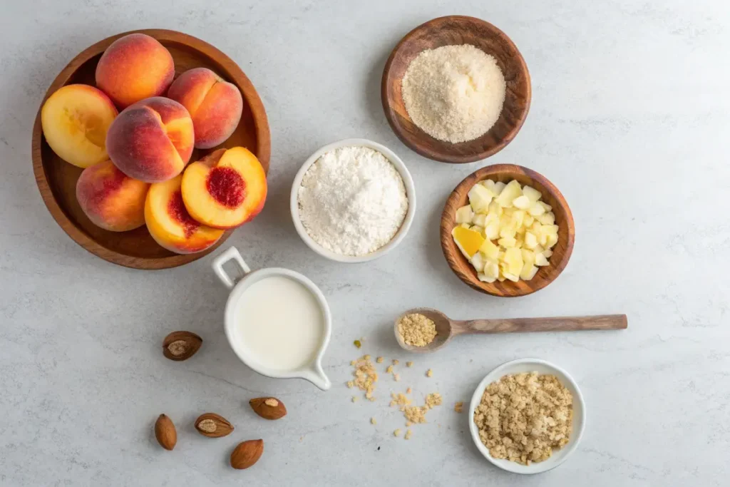 peach crumble recipe ingredients