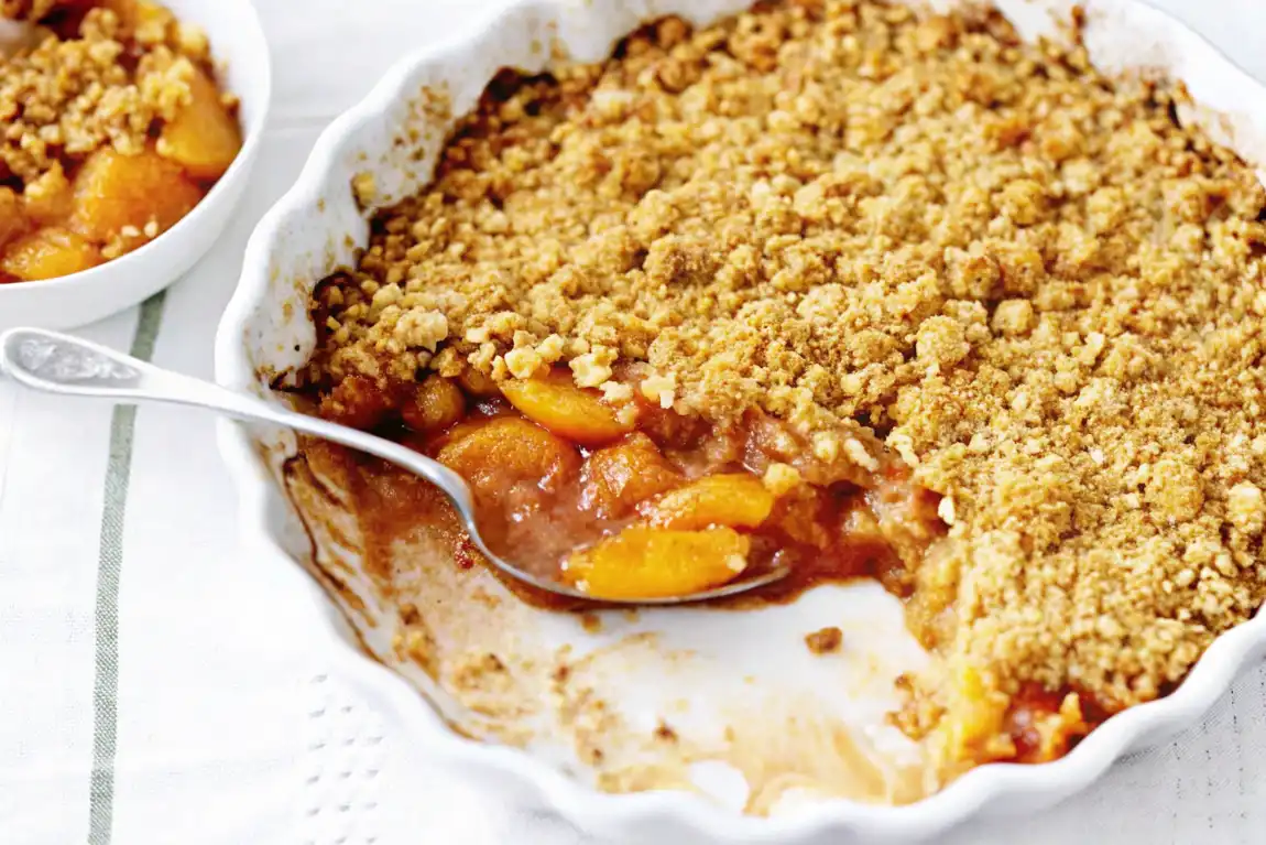 peach crumble recipe