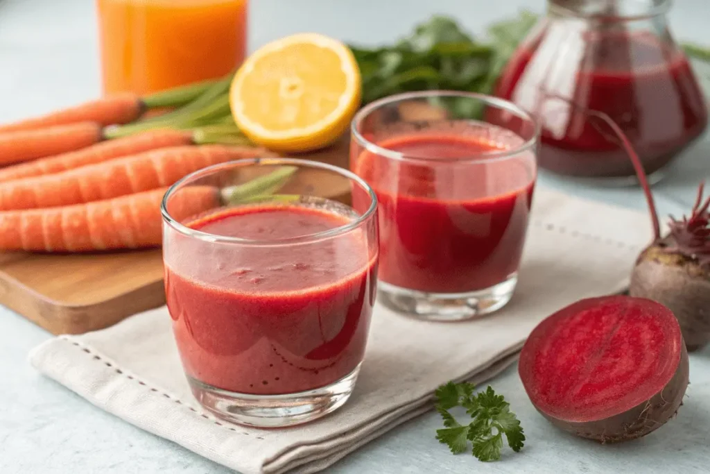 Fresh beet and carrot juice storage tips